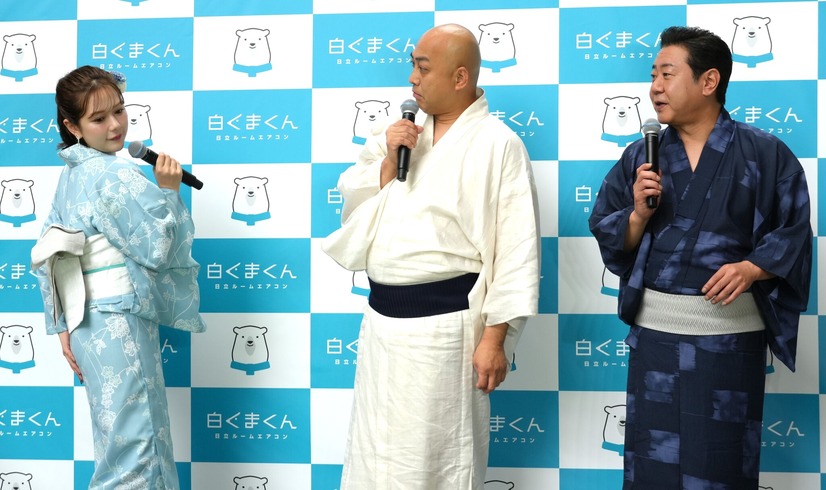 村重杏奈、錦鯉（長谷川雅紀、渡辺隆）【撮影：小宮山あきの】