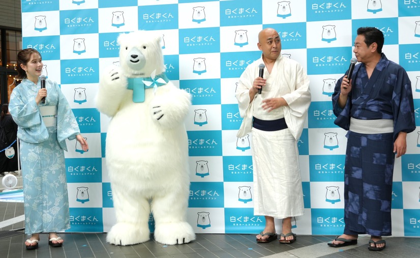 村重杏奈、錦鯉（長谷川雅紀、渡辺隆）【撮影：小宮山あきの】