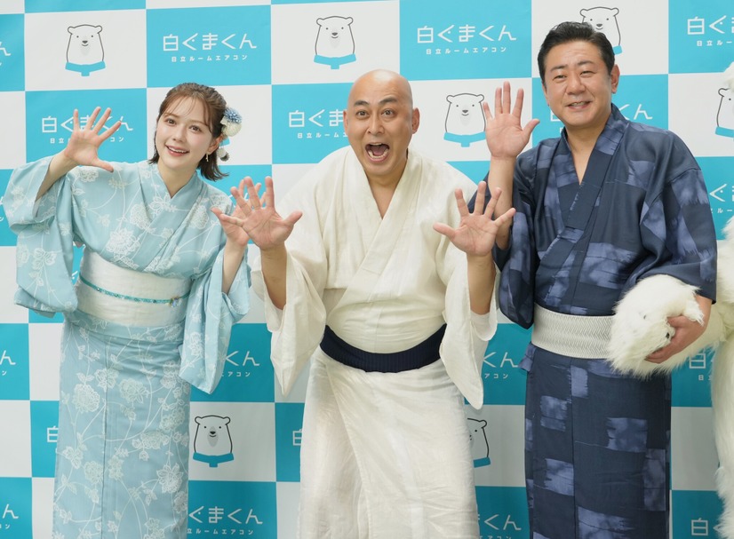 村重杏奈、錦鯉（長谷川雅紀、渡辺隆）【撮影：小宮山あきの】