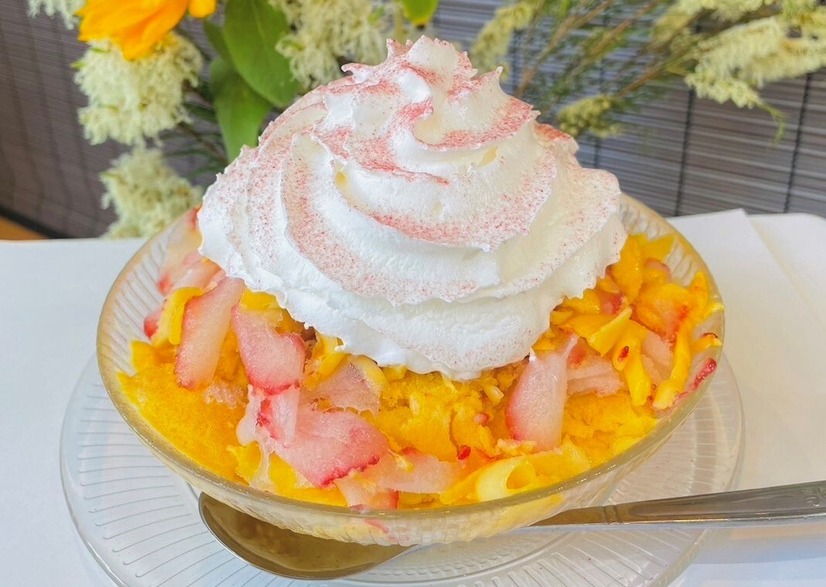 台湾フェア【美麗 MEILI】「台湾愛文マンゴーかき氷」イートイン1,800円（1個）〈各日数量限定〉