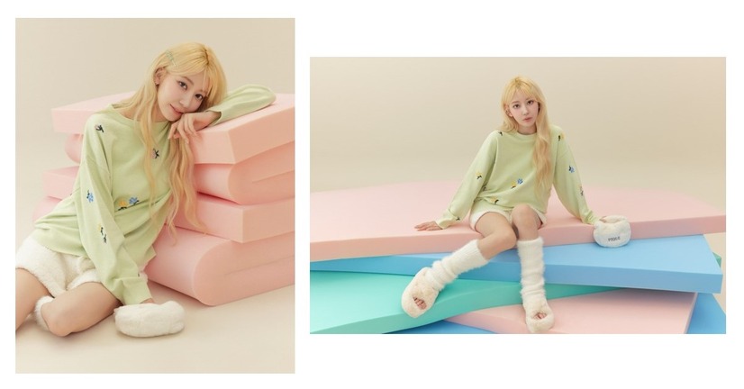 LE SSERAFIM、かわいらしいルームウェア姿を公開