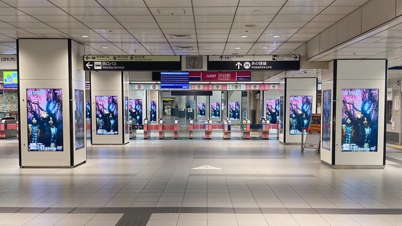 BE:FIRST、京王井の頭線渋谷駅の全59面デジタルサイネージをジャック