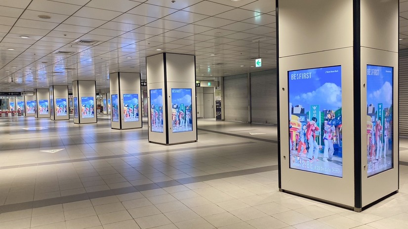 BE:FIRST、京王井の頭線渋谷駅の全59面デジタルサイネージをジャック