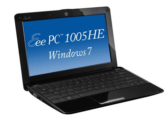 「Eee PC 1005HE-WS250/ Eee PC 1005HE-WS160」（クリスタルブラック）