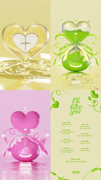 2nd Mini Album‘I'LL LIKE YOU’スケジュール画像　(P)&(C) BELIFT LAB Inc.