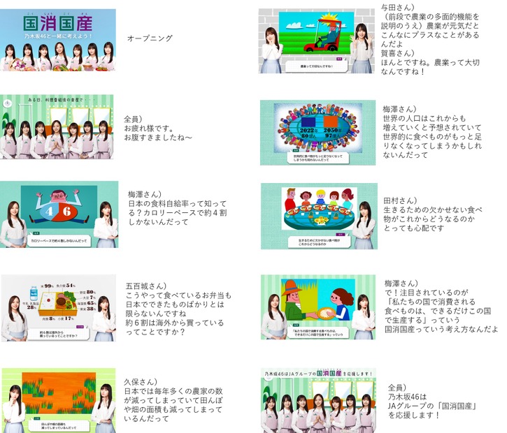 JAグループが乃木坂46と連携した「国消国産」新テレビCM【アニメーション動画】