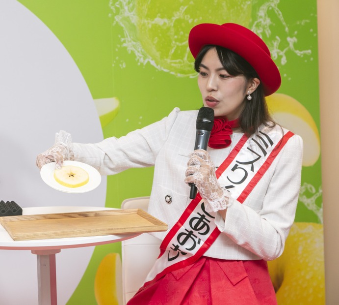 ミスりんごあおもりの下田来渚さん