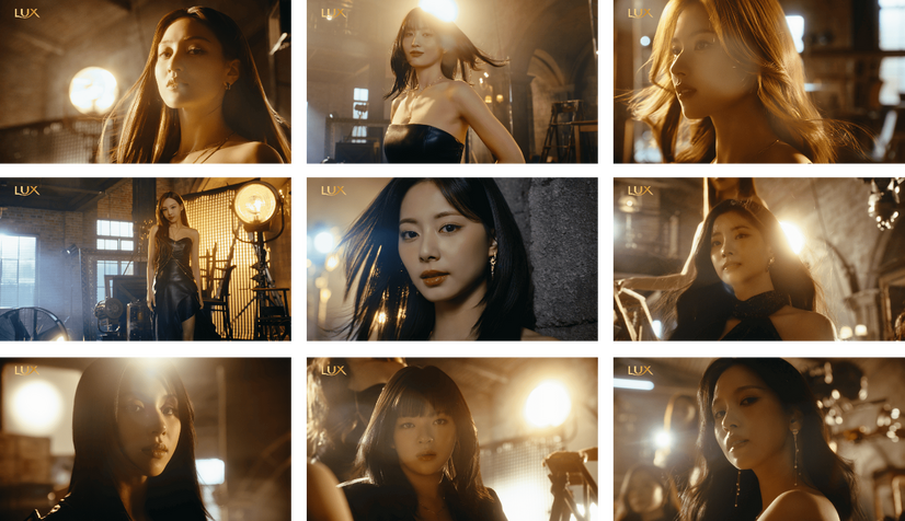 LUX×TWICE「#BeHairself 私らしく輝く髪へ 第2弾」篇　カット画像