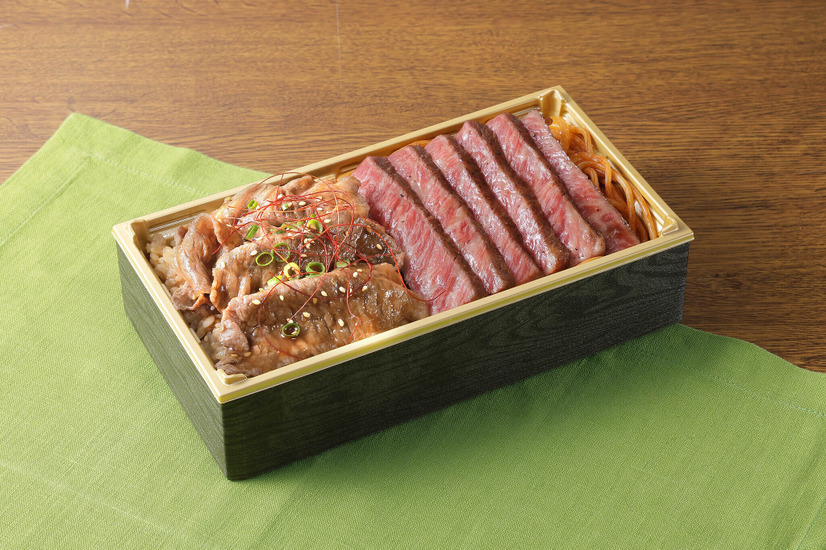 長崎市【肉のマルシン ミートスッキー】長崎和牛出島ばらいろ贅沢トルコライス弁当　1折3,240円〈各日販売予定30点〉