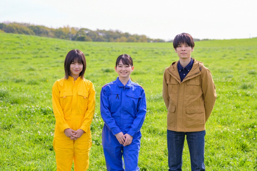 土曜ドラマ『リラの花咲くけものみち』左から當真あみ、山田杏奈、萩原利久　(C)NHK