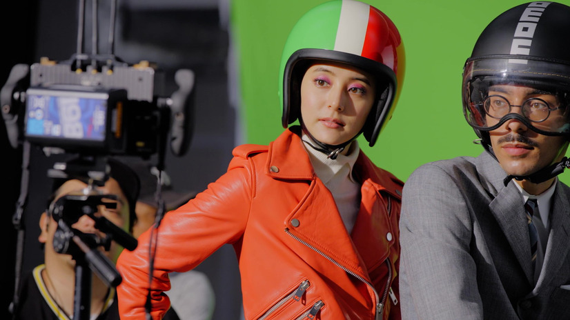 新木優子を起用した湖池屋『ランチパイ』新CM「スキマランチ」篇 メイキングカット