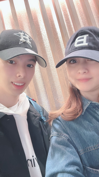 渡辺美奈代と次男の矢島名月（写真は渡辺美奈代の公式ブログから）