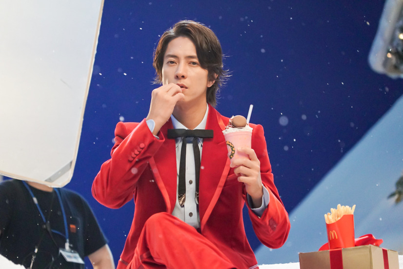 広瀬すずと山下智久が出演するマクドナルド新TVCM　メイキングカット