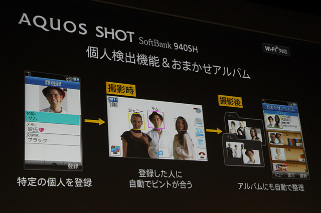 個人検出機能とおまかせアルバム機能