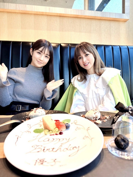 渡辺美奈代と小倉優子の2ショット（写真は渡辺美奈代の公式ブログから）