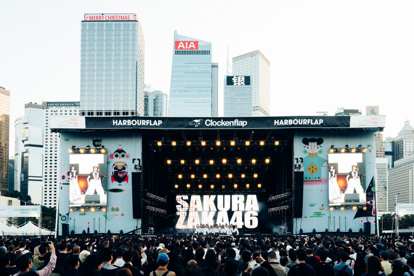 櫻坂46 Clockenflap Music & Art Festival 2024ライブ写真　カメラマン：Sherwin Wong