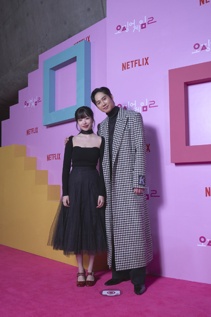 12月9日に開催されたワールドプレミアの模様　Netflixシリーズ「イカゲーム」シーズン1：独占配信中、シーズン2：12月26日（木）世界独占配信
