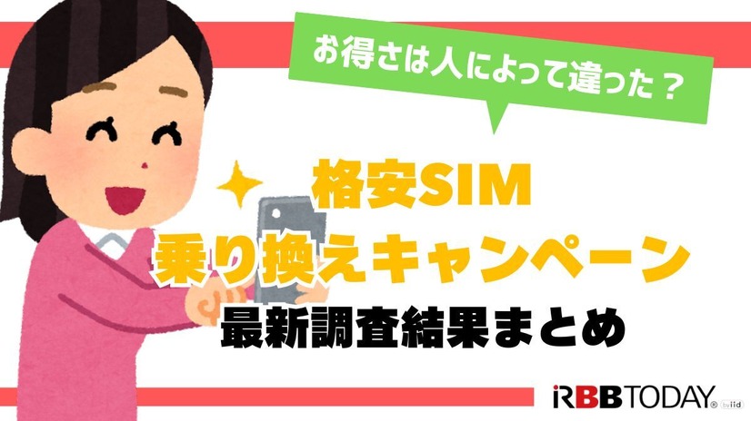 格安sim乗り換えキャンペーン2025年4月度の調査結果まとめ！お得さは人によって違った？