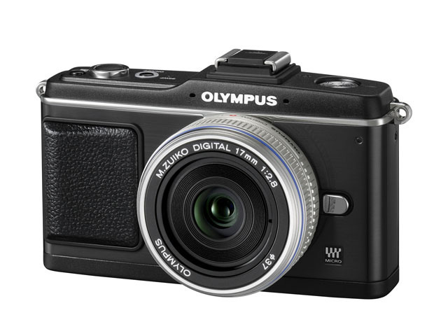 パンケーキレンズ使用の「OLYMPUS PEN E-P2パンケーキキット」（ブラック）