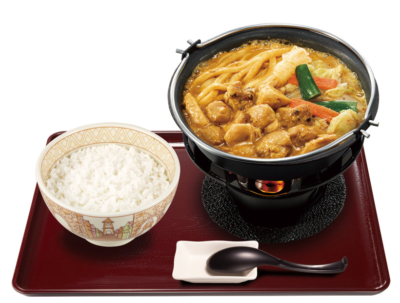 すき家鍋メニュー第2弾「鶏カレー担々鍋」新発売