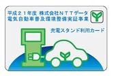 実証事業で使用する認証用ICカード