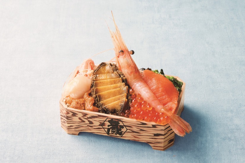 [ 東武限定品 ] [ 実演 ]【蔵】「あわびとボタン海老の贅沢弁当」3,240円（1折）《各日販売予定80点》