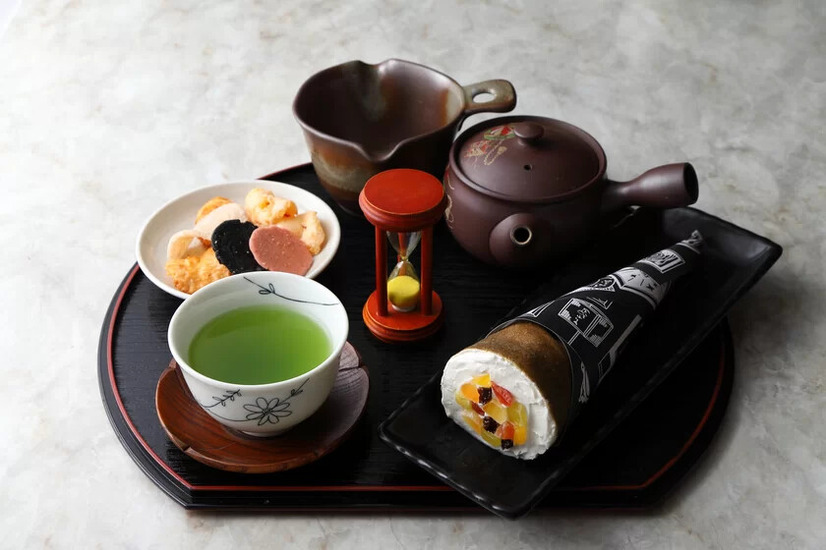 茶フェちゃきち「ほうじ茶恵方巻クレープ」税込680円（テイクアウトは660円）
