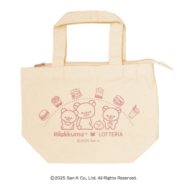 ランチトートバッグ（約H21.5×W30.5×D11cm）©2025 San-X Co., Ltd. All Rights Reserved.