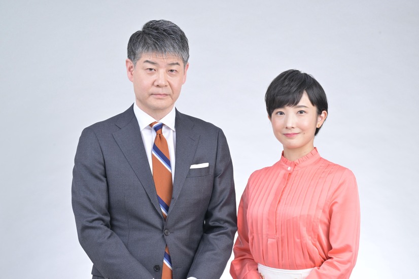 『サタデーウオッチ9』（左から）山下毅、林田理沙　(C)NHK