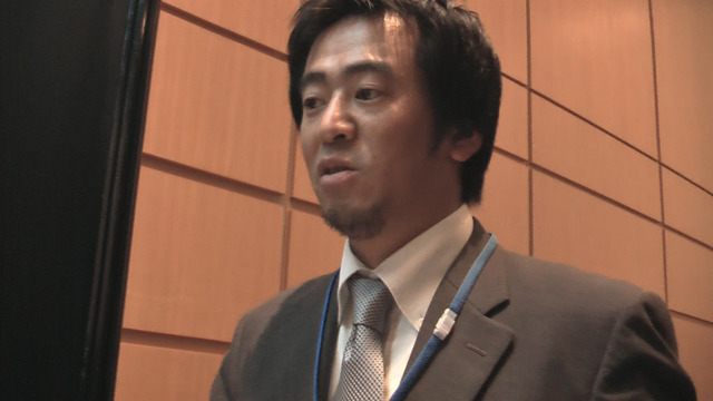 BlackBerry対応についてコメントする開発本部プロダクト管理部プロダクトマネージャーの中光章氏