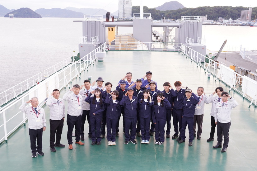 STU48と日本内航海運組合総連合会のコラボ企画　(C)STU
