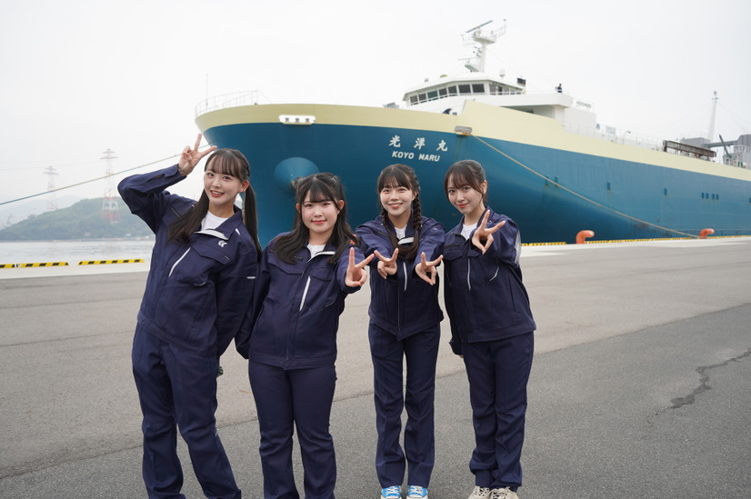 STU48と日本内航海運組合総連合会のコラボ企画　(C)STU