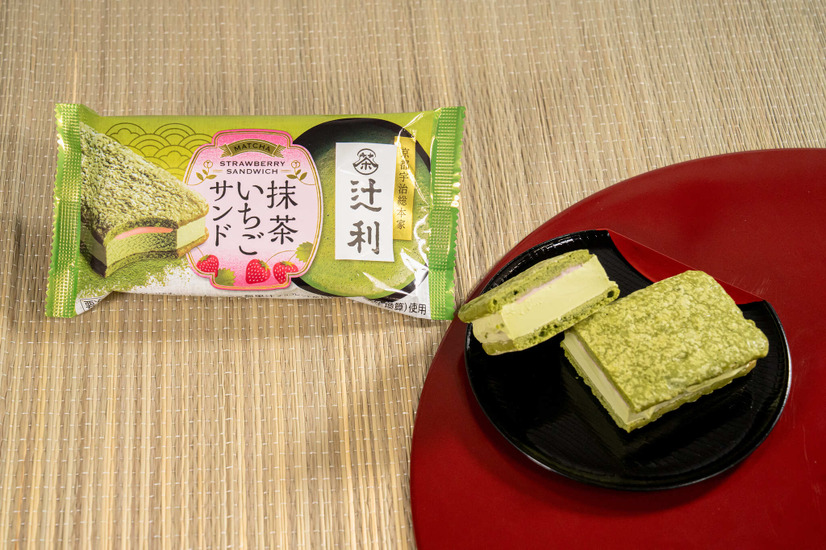 辻利 抹茶いちごサンド【価格】230円（税込248円）