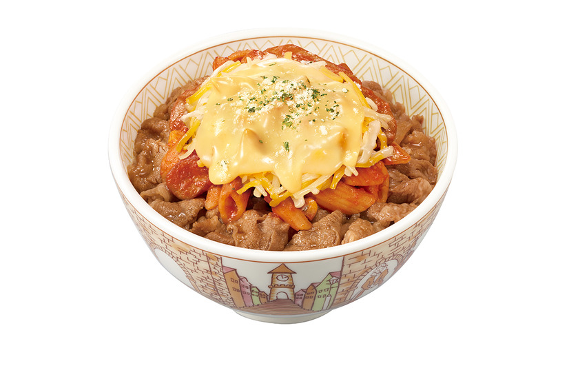 チーズナポリタン牛丼（並盛）820円