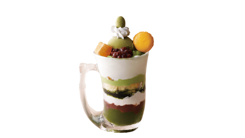 ジョッキパフェ（抹茶）1490円（税込）