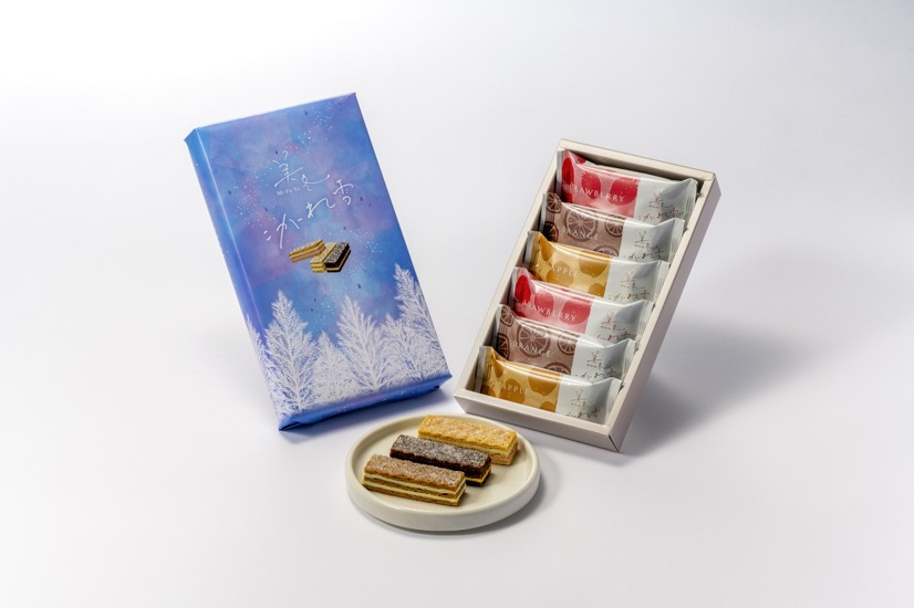 美冬 こがれ雪（いちご、オレンジ、アップル）6個入：896円（税込）