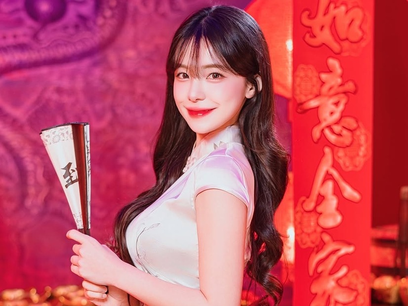 え、大丈夫…？韓国チアガールの“無防備なキャミ”に視線釘付け「耐えられません！」【PHOTO】