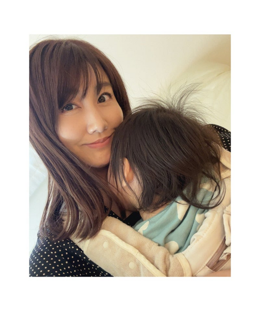 次女・萌歌（もか）ちゃんとの2ショット（写真は安めぐみの公式ブログから）