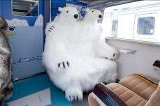 ホッキョクグマにだっこされて記念撮影も？