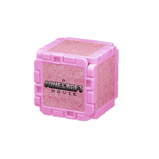 ピンクのウールブロックとピンク羊