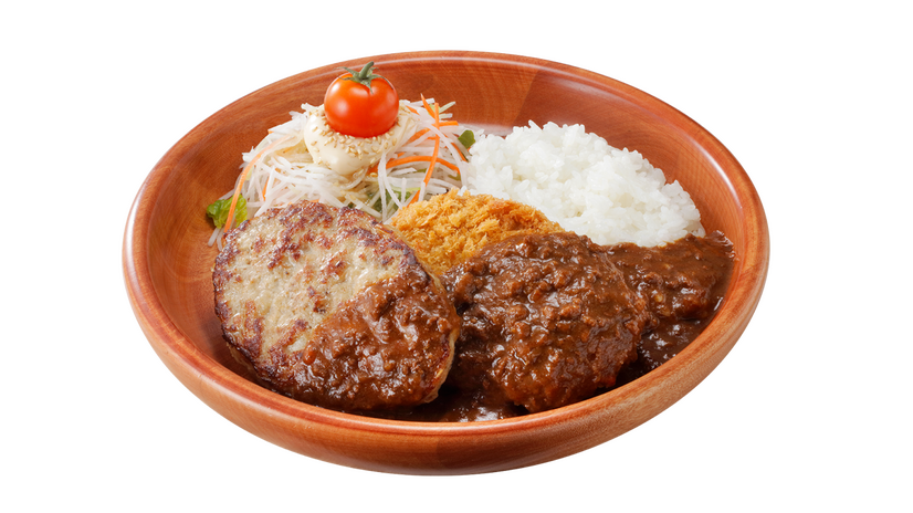 メンチカツカリー&ハンバーグディッシュ