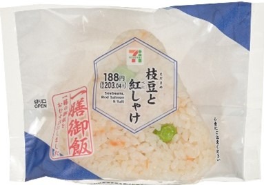 枝豆と紅しゃけ