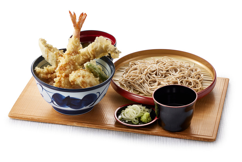 夏ご馳走天丼（小）藪そば（小うどん）セット　1,880円