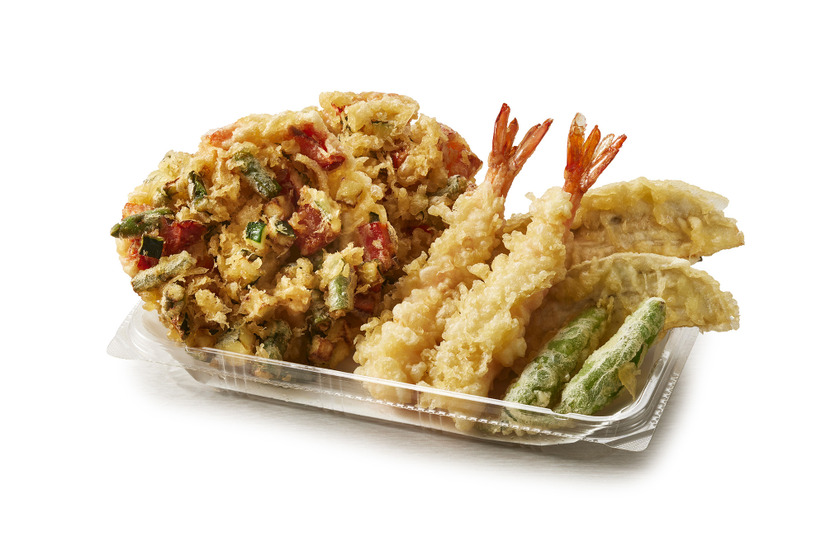 『夏野菜の天ぷら盛合わせ』　お得夏野菜の天ぷら盛合わせ　 ２人前 1,300円