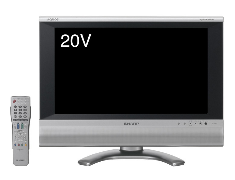 デジタルチューナー搭載の20V型ワイド液晶テレビ LC-20AX5