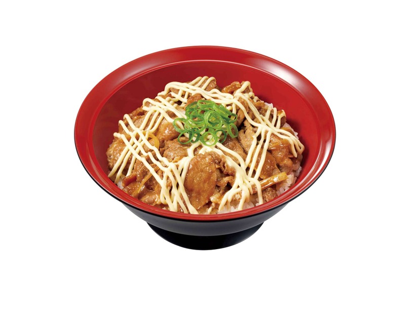 マヨ豚生姜焼き丼（並盛）750円