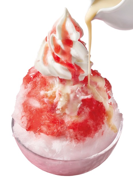 いちごと練乳のかき氷ソフト（税込659円）