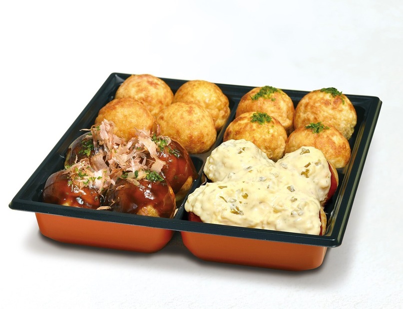 道頓堀 赤鬼「味くらべ(旨口ソース・岩塩・ダシしょうゆ・タルタルソース)」1,600円(各4個入)