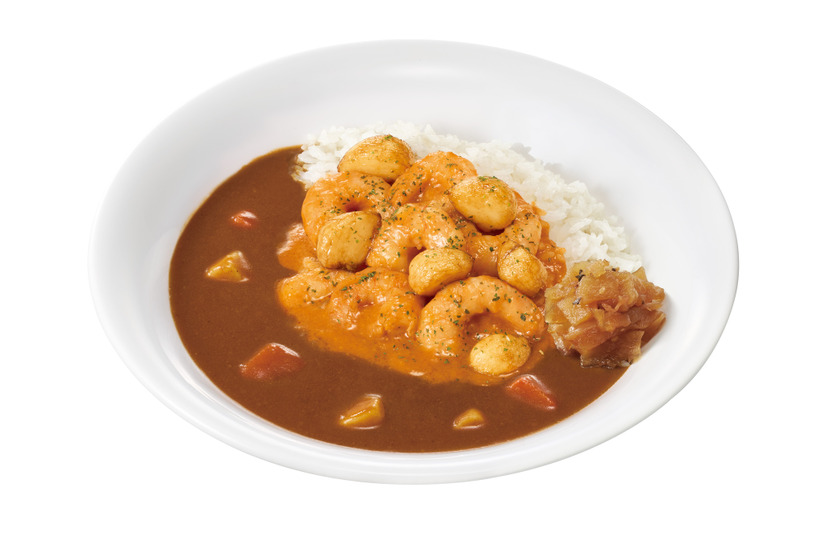 にんにくぷりぷりエビのビスクソースカレー（並盛） 920 円