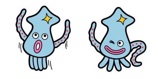 周囲の疑問をよそに、無邪気に跳ぶイカと笑うイカ